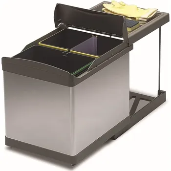 Odpadkový koš Gollinucci Vestavný odpadkový koš Linea 511 - 2x21 litrů nerez + sleva 5% po přihlášení