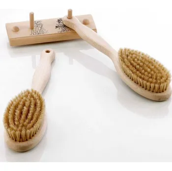 Eliga 2xkartáč do sauny s věšáčkem - dřevěný