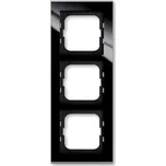 Rámeček ABB Busch-axcent trojnásobný sklo černé