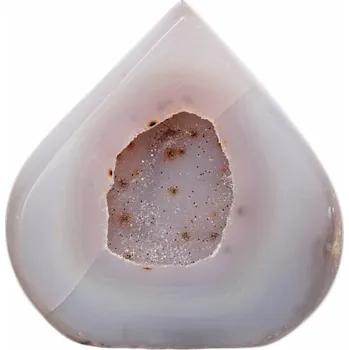 Achát Brazílie plamen 27 206 g, cca 7,9 x 7,8 x 2,1 cm