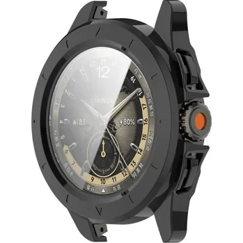 Příslušenství k chytrým hodinkám VSECHNONAMOBIL 91099 PC FULL COVER Plastový kryt se sklem pro Xiaomi Watch S4 Sport černý