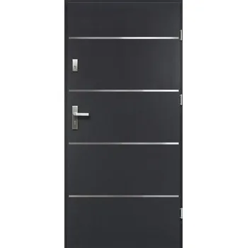 Vchodové dveře Vchodové dveře ocelové Atena P55 90 P antracit otevírání ven
