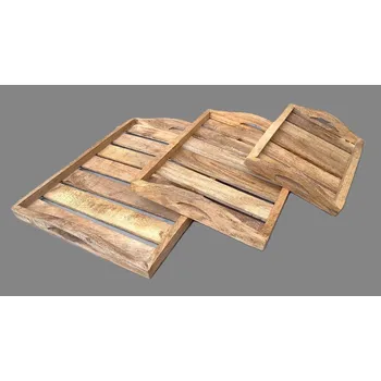 Prodex Import Tác světlé dřevo sd 3ks