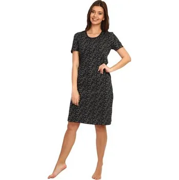 Dámská noční košile Pleas Dámská noční košile s krátkým rukávem tmavá modrá S (177510-803-038)