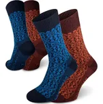 Northman Bolge merino 2-pack vínová/tm. modrá XL (45-47)