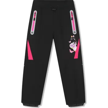 Dívčí kalhoty Dívčí softshellové kalhoty, zateplené - KUGO HK5057, černá / černý pas Barva: Černá, Velikost: 104