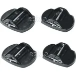 Carbest Vyrovnávací podložky 4 ks černé