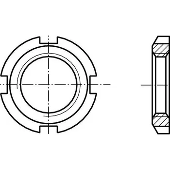 Matice Matice kruhové se zářezy s jemným závitem dle din 981 KM13 m65x2,0 14H bez povrchu