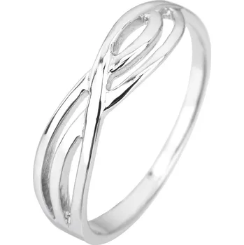 Prsten Bealio BEALIO Stříbrný prsten VLNKY propletené Velikost prstenu: 52 03-04753-3041