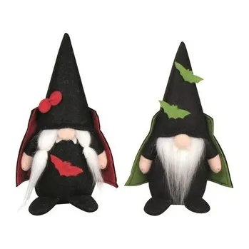 Vánoční dekorace Skřítek upír z filcu na postavení 18 cm