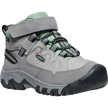 Pánská sportovní obuv Dětské boty Keen Targhee IV Mid WP Children alloy/granite green 31EU