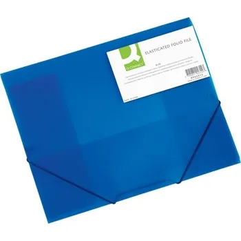 Q-Connect Desky Q-C A4 s gumičkou, transparentní modrá 510.2237