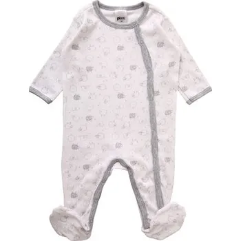 Pleas Kojenecký overal bílé melé 080 (177783-101-080)