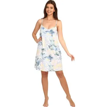 Dámské noční prádlo Pleas Dámská noční košile se špagetovými ramínky aqua S (177468-833-038)