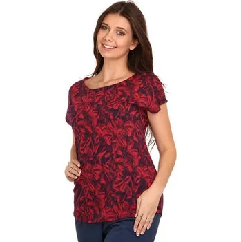 Dámské tričko Pleas Dámské tričko s krátkým rukávem červená 2XL (177528-500-046)