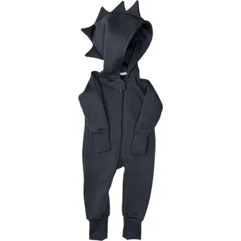 Kojenecký overall Mimilove Dětský zateplený overal DINO 06-18m. Grafit