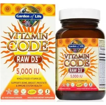Vitamín D3 - RAW Vitamin Code - 5000IU - 60 kapslí