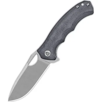 Pracovní nůž QSP knife Gorilla, zavírací nůž s klipem, černá micarta QS153-A1