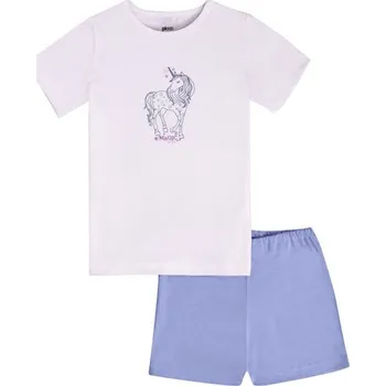 Pánské pyžamo Pleas Dětské pyžamo krátké světle modrá 098 (165408-805-098)