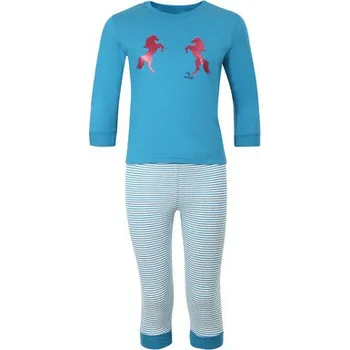 Pánské pyžamo Pleas Dětské pyžamo dlouhé petrolej 098 (180132-811-098)