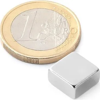 Magnet kvádr stříbrný - 1ks