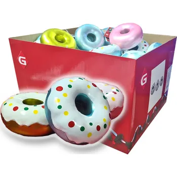 Vánoční dekorace OEM Velká sada vánočních ozdob - Donuty 9 x 4 cm, 60 ks - 28445393249036