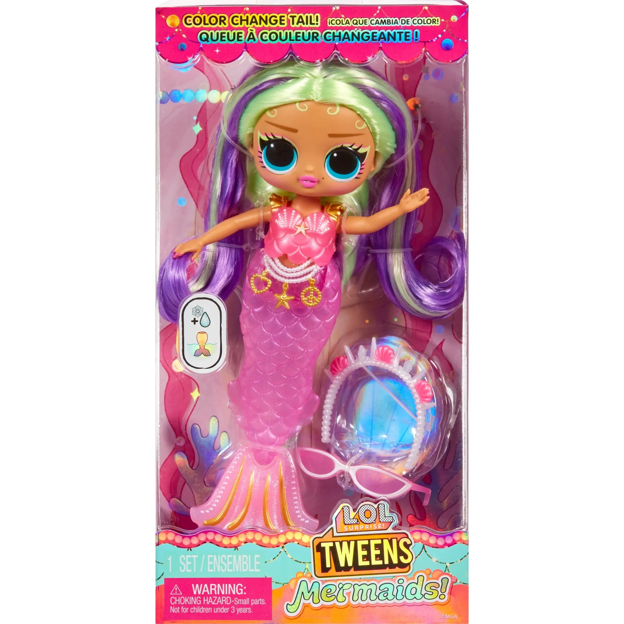 Fotografie 9 - Panenka MGA L.O.L. Surprise Tweens Fashion mořská panna Cleo Cove