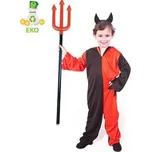 Dětský kostým čert s čelenkou (M) EKO
