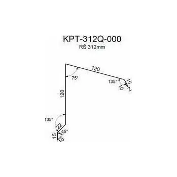Ukončení pultové střechy RS312A-75 SP35 2V16A 0,50mm 2bm