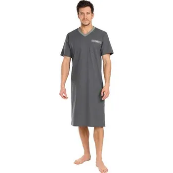 Pánská noční košile Pleas Pánská noční košile smaragdová zeleň L (180807-713-052)