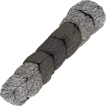 Příze Woolly Hugs Rope plait 190 béžovo-hnědé melírové ombré (Špagátová příze Rope plait 190 béžovo-hnědé melírové ombré)
