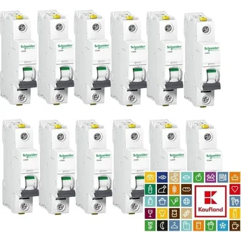 Jistič Sada jističů Schneider iC60N A9F03116P 6 kA B 16 A