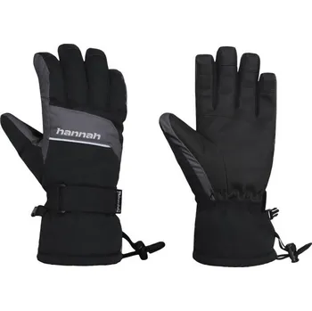 Módní doplněk Pánské membránové rukavice Hannah RAFFY XXL Černá, Tmavě šedá