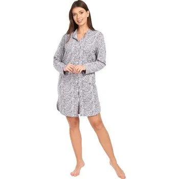 Dámské noční prádlo Pleas Dámská noční košile šedá L (180734-200-042)