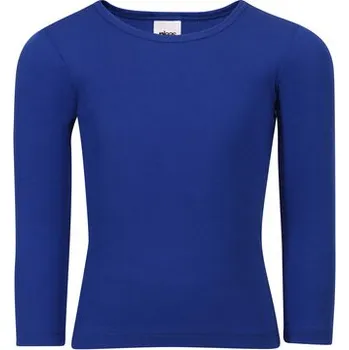 Dívčí tričko Pleas Dětské tričko s dlouhým rukávem modrá 092 (180528-800-092)