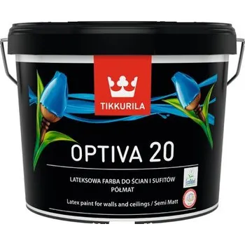 barva na zeď Tikkurila Omyvatelná barva, polomatný efekt Optiva 20 semi matt 3 L