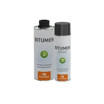 Polykar Bitumen nástřik podvozku aut černý 500 ml 