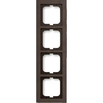 vypínač Rámeček ABB Busch-axcent čtyřnásobný papír hnědý