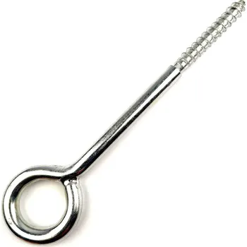 Šroub SVX Oko lešenářské svařované DIN 4420 pozinkované 7,6x80mm 7,6x80mm