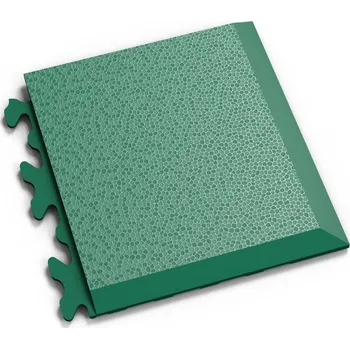 pvc podlaha Dlaždice rohová D Fortelock Machine invisible hadí kůže GREEN