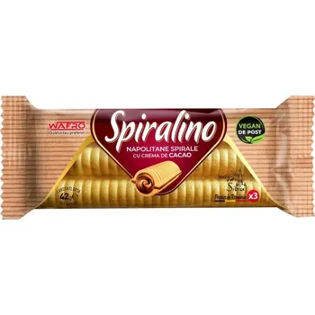 Cukrovinka Wafro Spiralino vlnky s kakaovým krémem 42 g