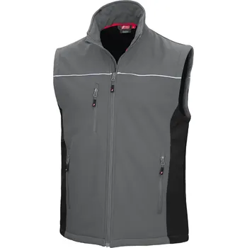 NITRAS MOTION TEX LIGHT, softshellová vesta, šedá / černá Velikost: 4XL