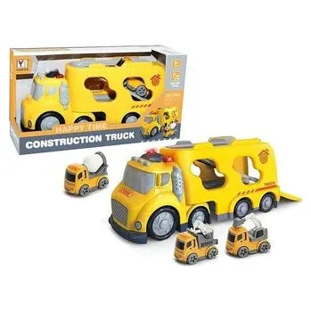 Hra na zahradu Auto z kontenerem i 2 autkami budowlanymi