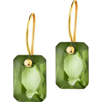 Náušnice Zlaté náušnice se syntetickými krystaly - AP539-9777