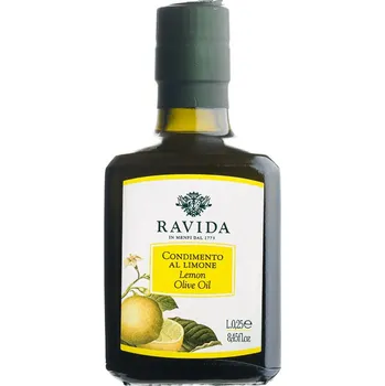 Rostlinný olej Olivový olej Extra Vergine Ravida Lemon 250ml (Extra panenský olivový olej Lemon Ravida 250ml)