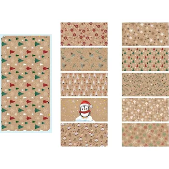 Obálka MFP 5550340 dopisní obálka DL vánoční Kraft 20 ks mix