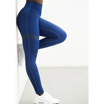 Dámské Sportovní legíny Fitness Modré, Velikost L (LARGE) Carla CAR5006BLUE