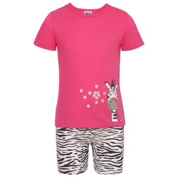 Dívčí pyžamo Pleas Dívčí krátké pyžamo fuchsie 098 (176084-508-098)