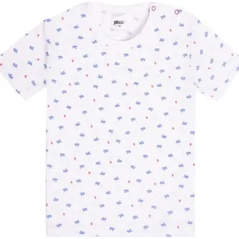 Dívčí tričko Pleas Dětské tričko s krátkým rukávem bílá 068 (168318-100-068)