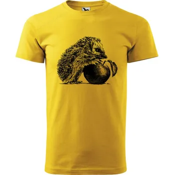 Tričko - Ježek Barva: Žlutá (04), Velikost: S, Střih: Pánské
